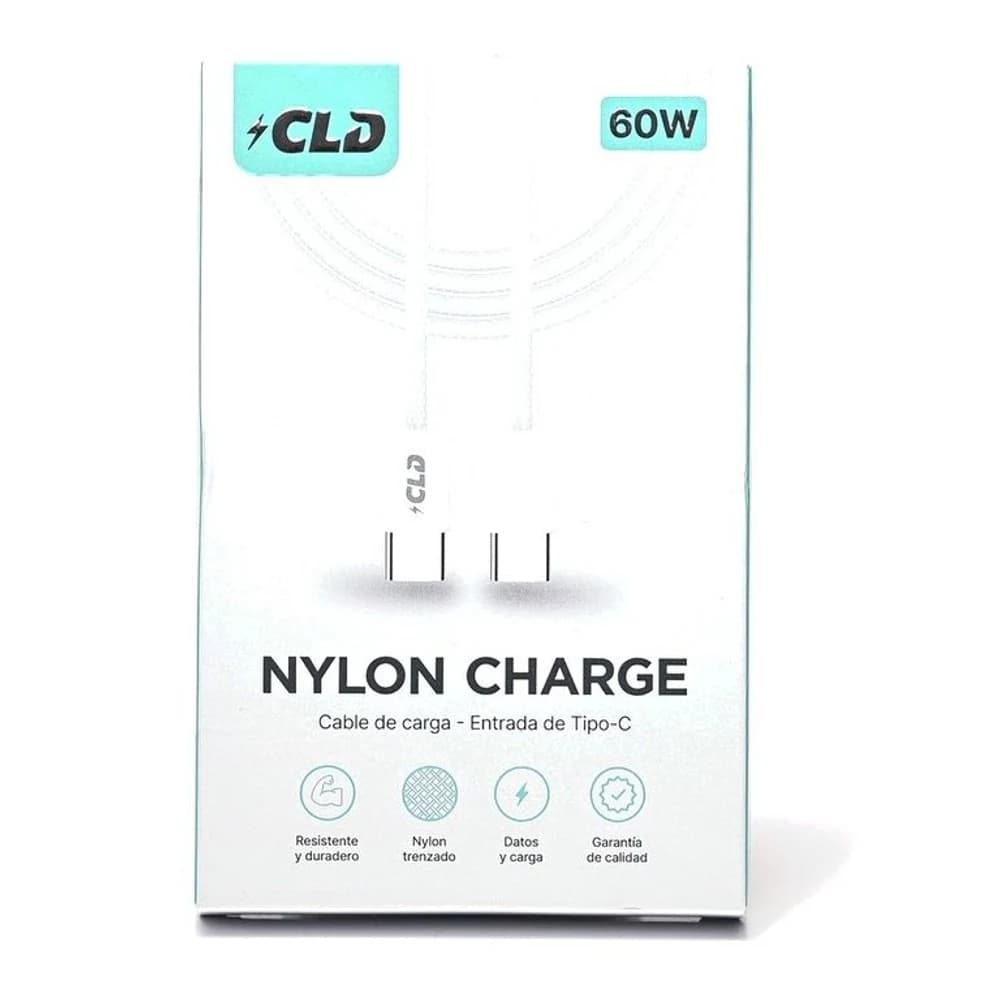 Cable CLD Nylon Charge Tipo C a Tipo C 2M