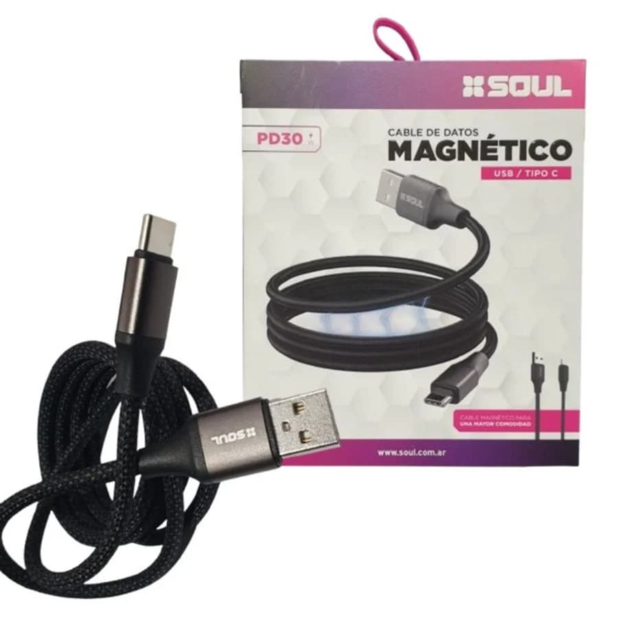 Cable Magnético 30W USB a Type-C