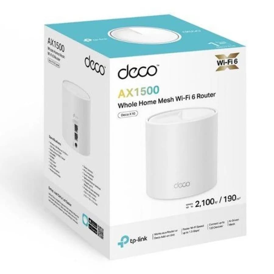 Deco X10 Mesh TP-Link AX1500 Wifi Gigabit Pack de 1