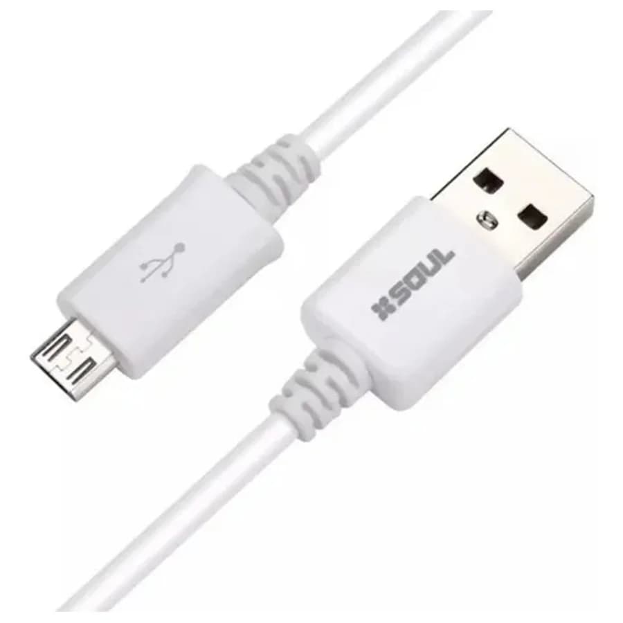 Cable Full Jean USB a Micro 1M Blanco